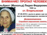 В Егорлыкской ищут пожилую женщину, ушедшую из дома